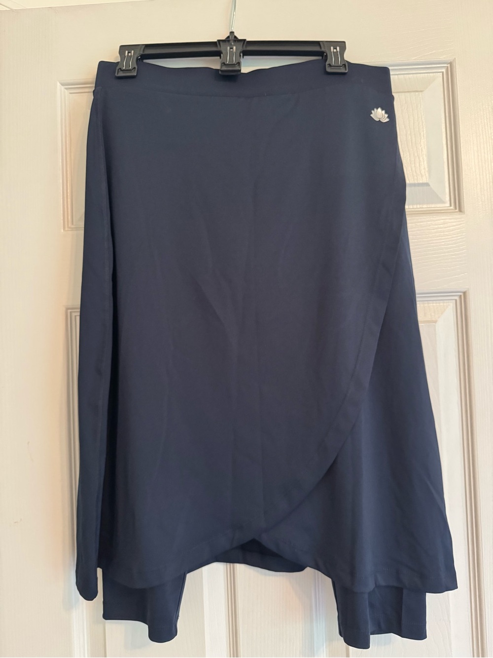 Snoga Navy Wrap-Front Women's Athletic Skirt